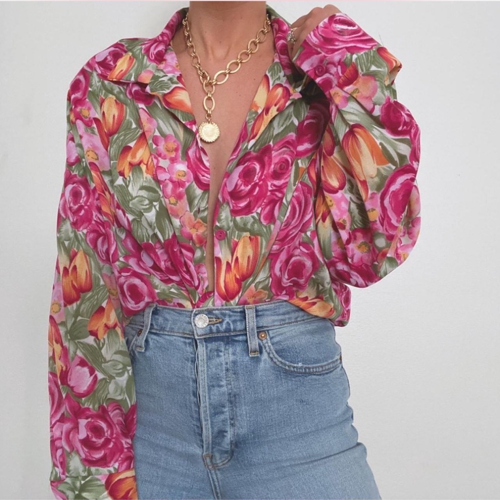 Vintage floral blouse